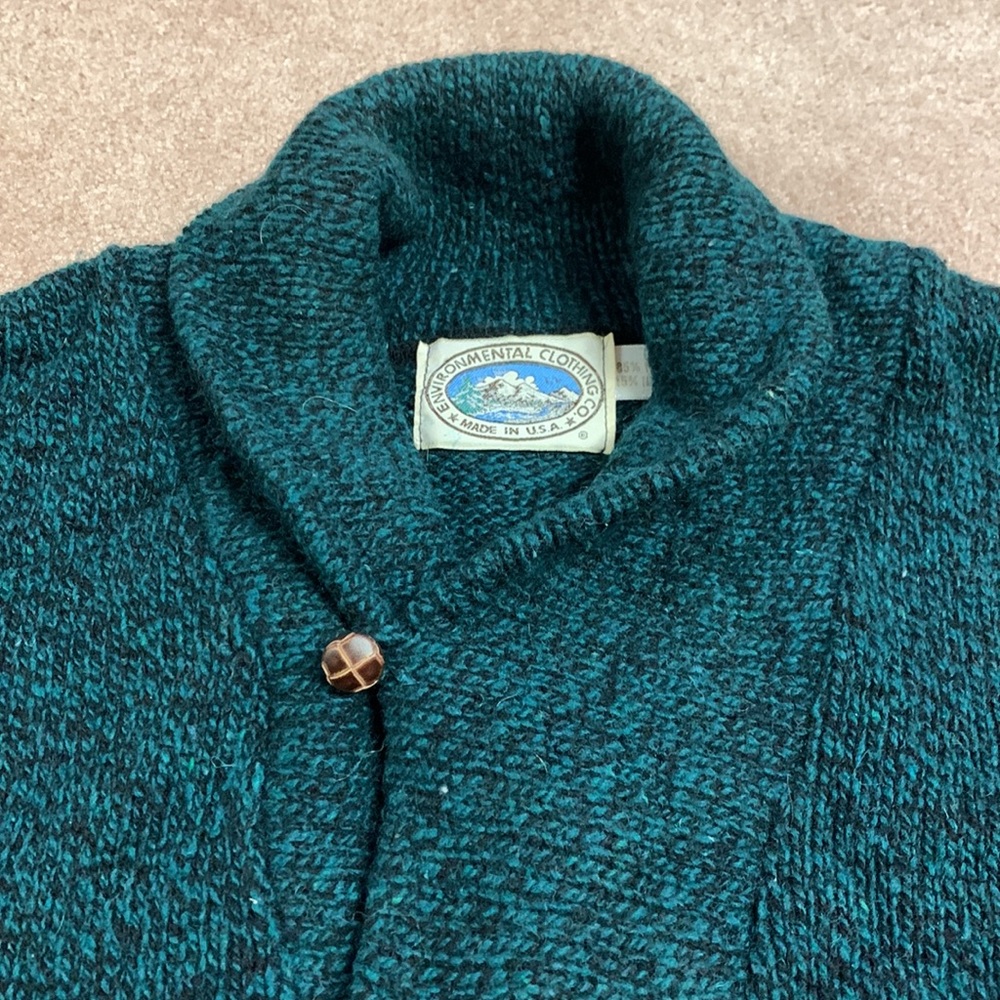Environmental Clothing Co. Wool Sweater L Shawl Collar